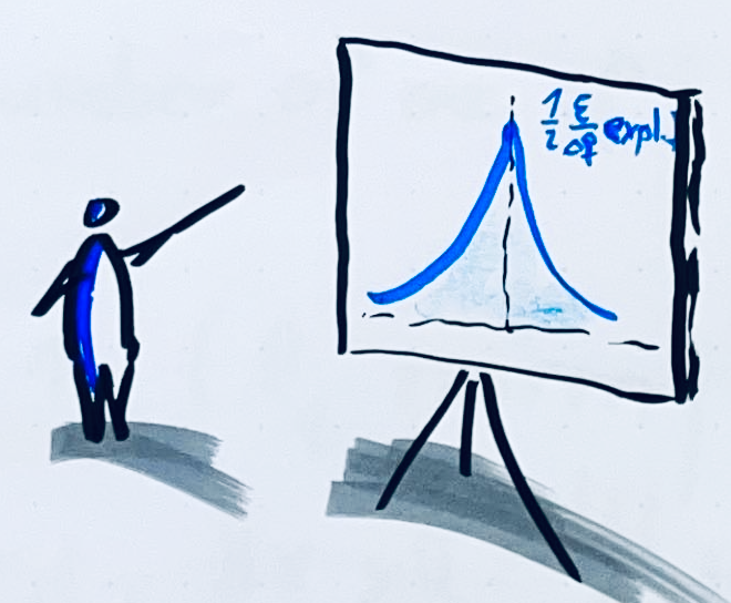 Ein Maennlein am Flipchart